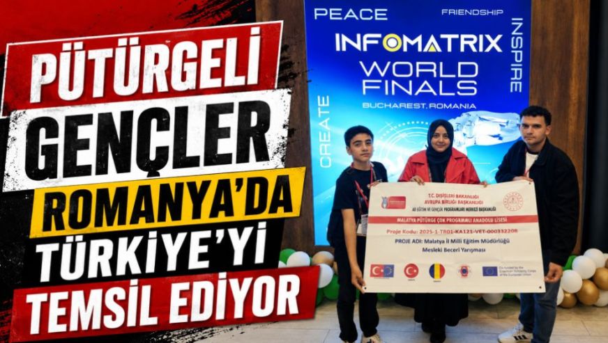 Pütürgeli Gençler Romanya'da Türkiye'yi Temsil Ediyor